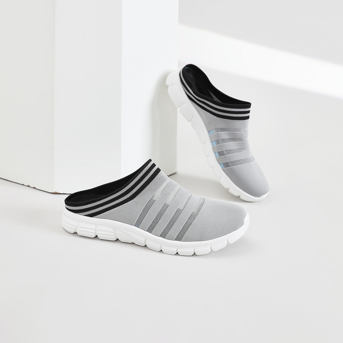 MEN'S BIRD'S NEST HALF-SANDALS 4555 - MEN - Grey / AUS Ladies14/Men12/EU46/29.5cm