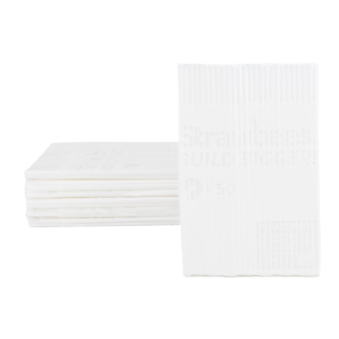 STRAWBEES Strawbees Construction Pipes - White