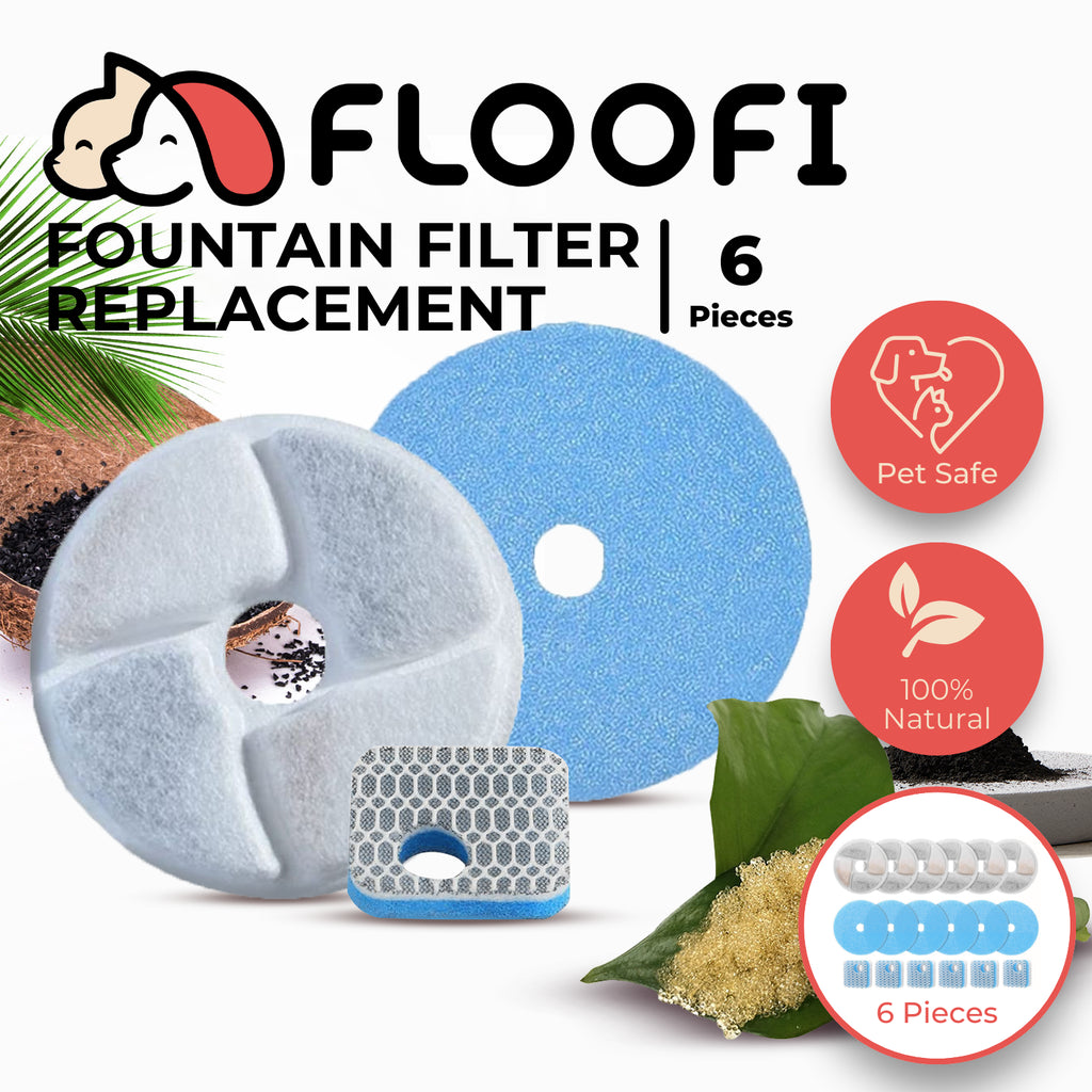 Floofi Pet Water Fountain 2L Filter 6Pcs Per Pack for 114-FT