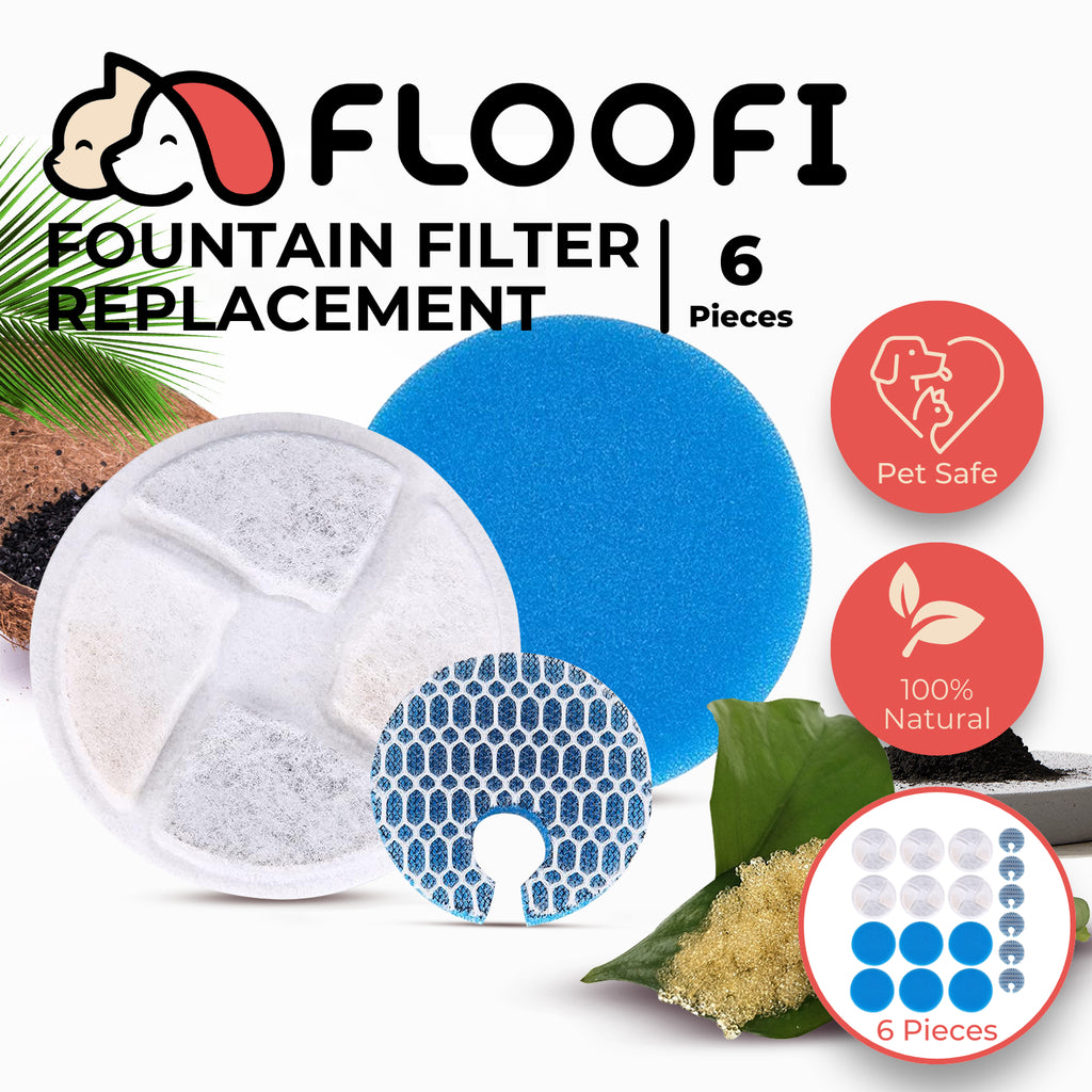 Floofi Pet Water Fountain 2L Filter 6Pcs Per Pack for 115-FT