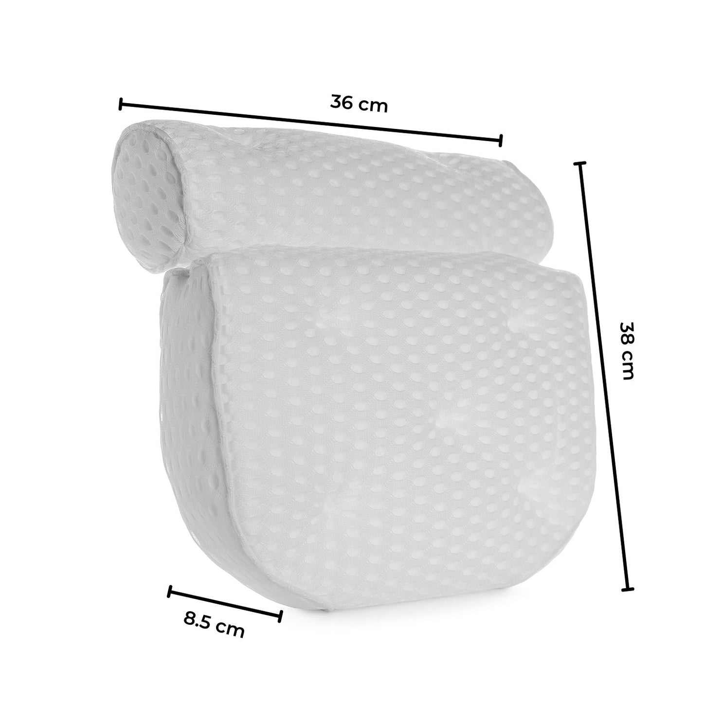 GOMINIMO Bathtub Spa Pillow with 4D Air Mesh and 7 Suction Cups