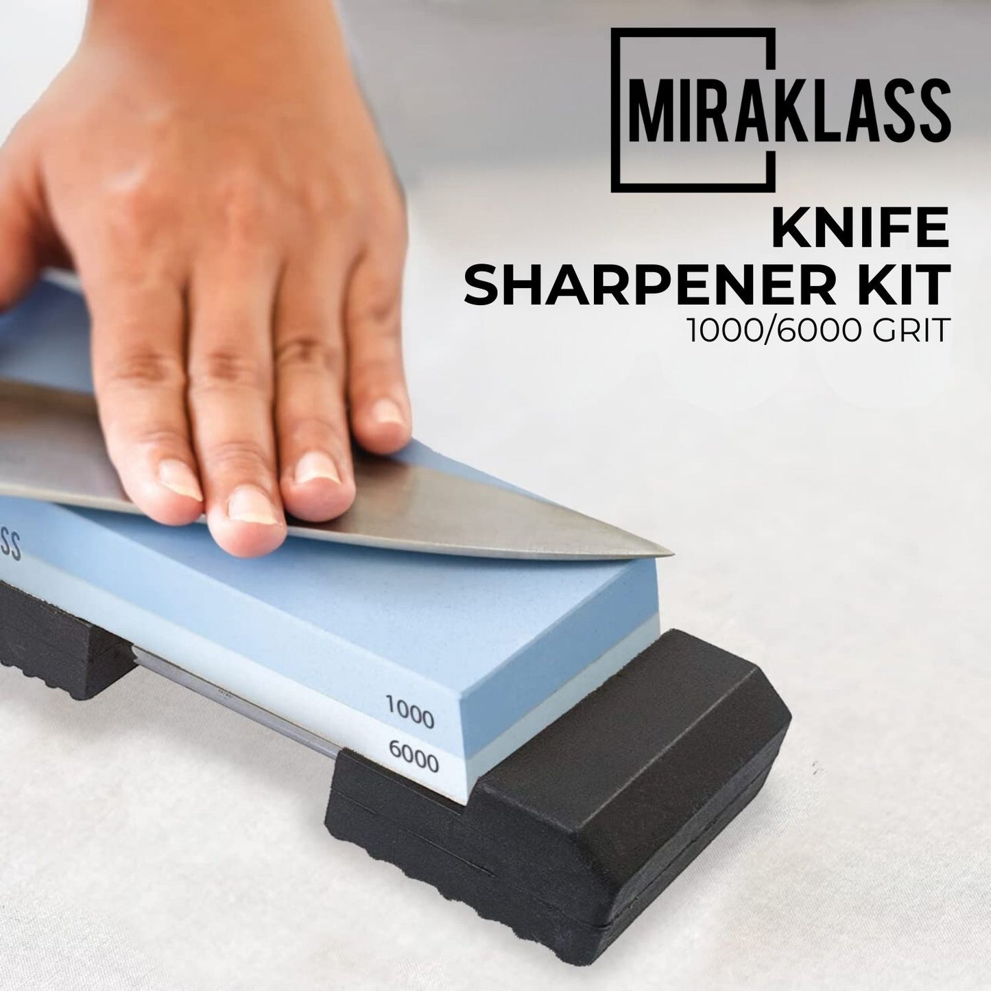 Miraklass Sharpening Stone Set (1000/6000 Grit)