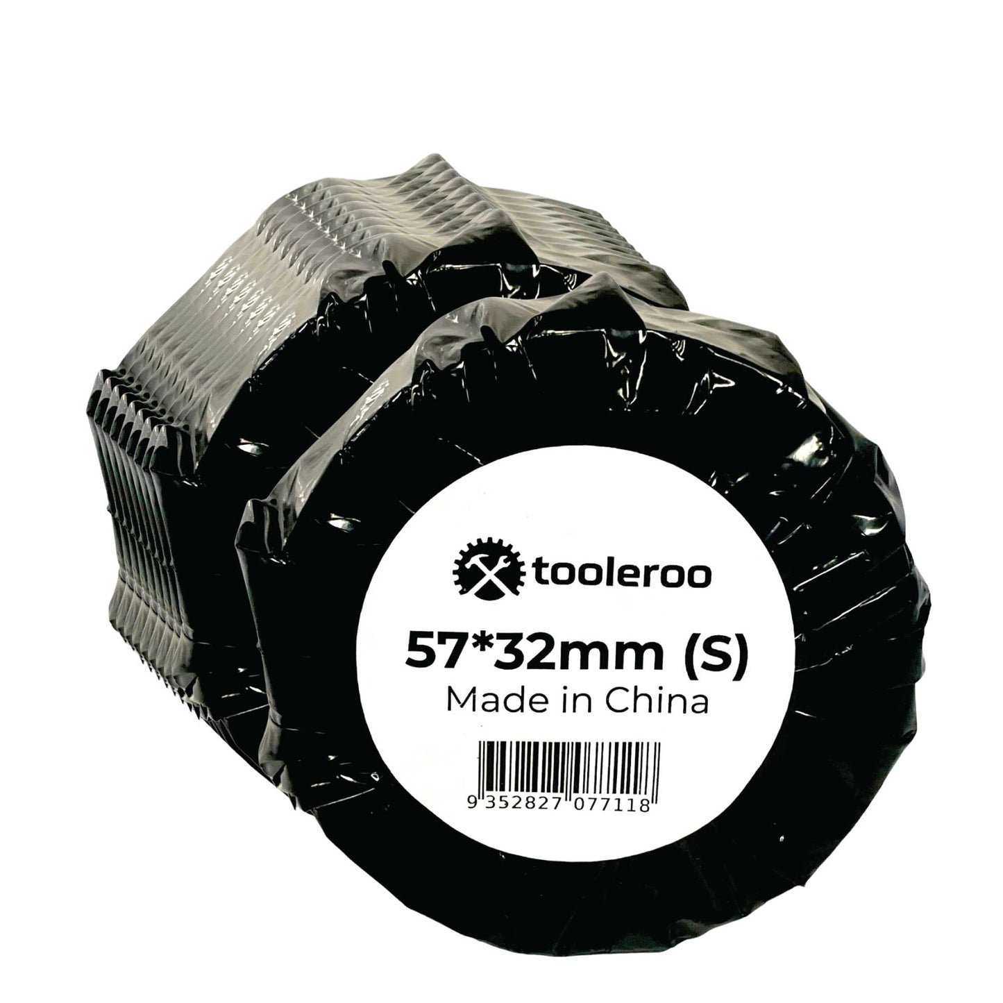 Tooleroo 10 Rolls x 1000 Thermal Labels 57mmx32mm - White Waterproof Stickers