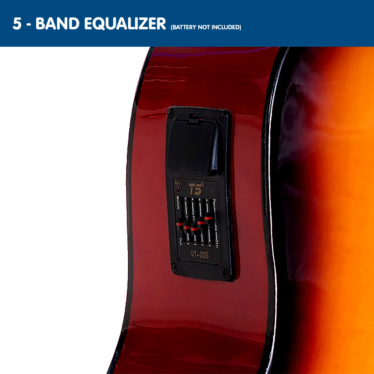 Karrera Electronic Acoustic Guitar 41in - Sunburst