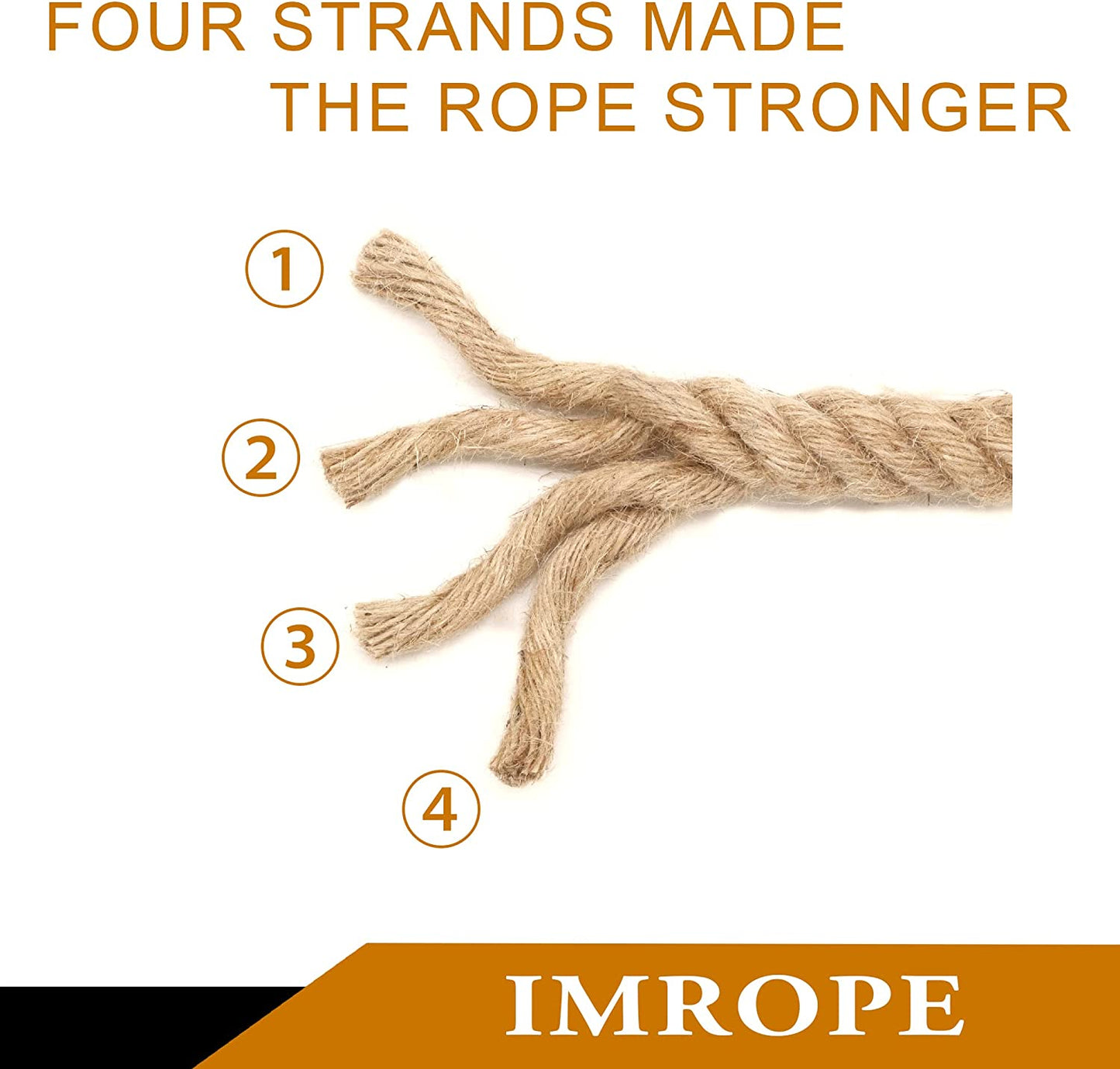 1m Sisal 20mm Rope Natural Twine Cord Thick Jute Hemp Manila Crafting Home Decor