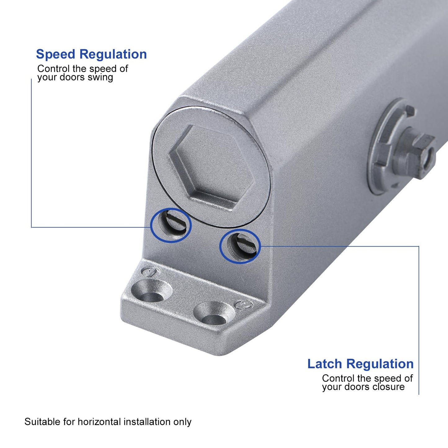 Auto Commercial Door Closers Hydraulic Door Closer for Home Commercial Door 45-60kg