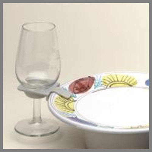 100 Wholesale Pack of Wine Glass Holder Plate Clip - Stand Up Function Buffet BBQ Picnic Party - Promotion Merchandise Expo Gift