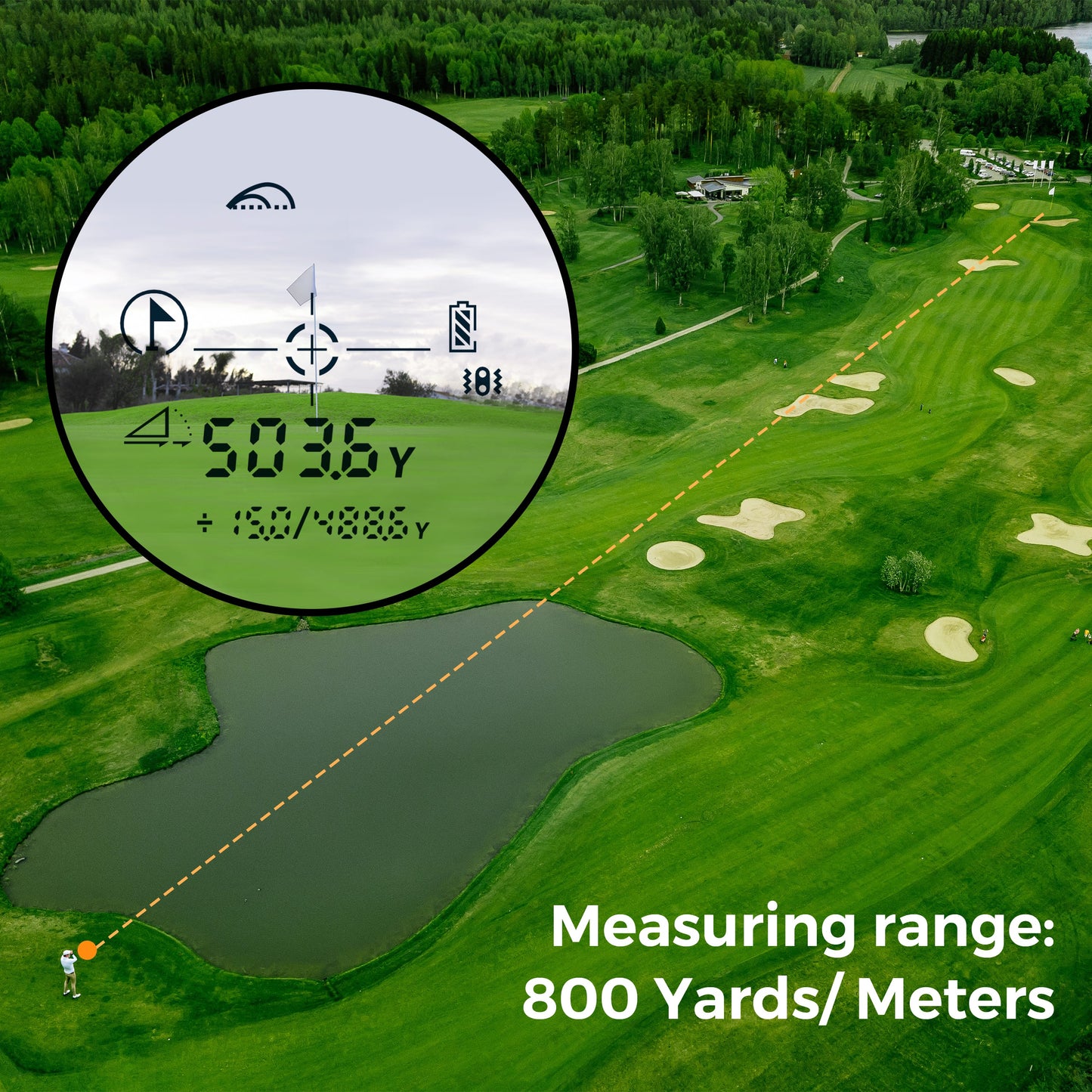 CIGMAN Golf Range Finder 800 Yards Laser Golf Rangefinder with Slope
CT-800Y