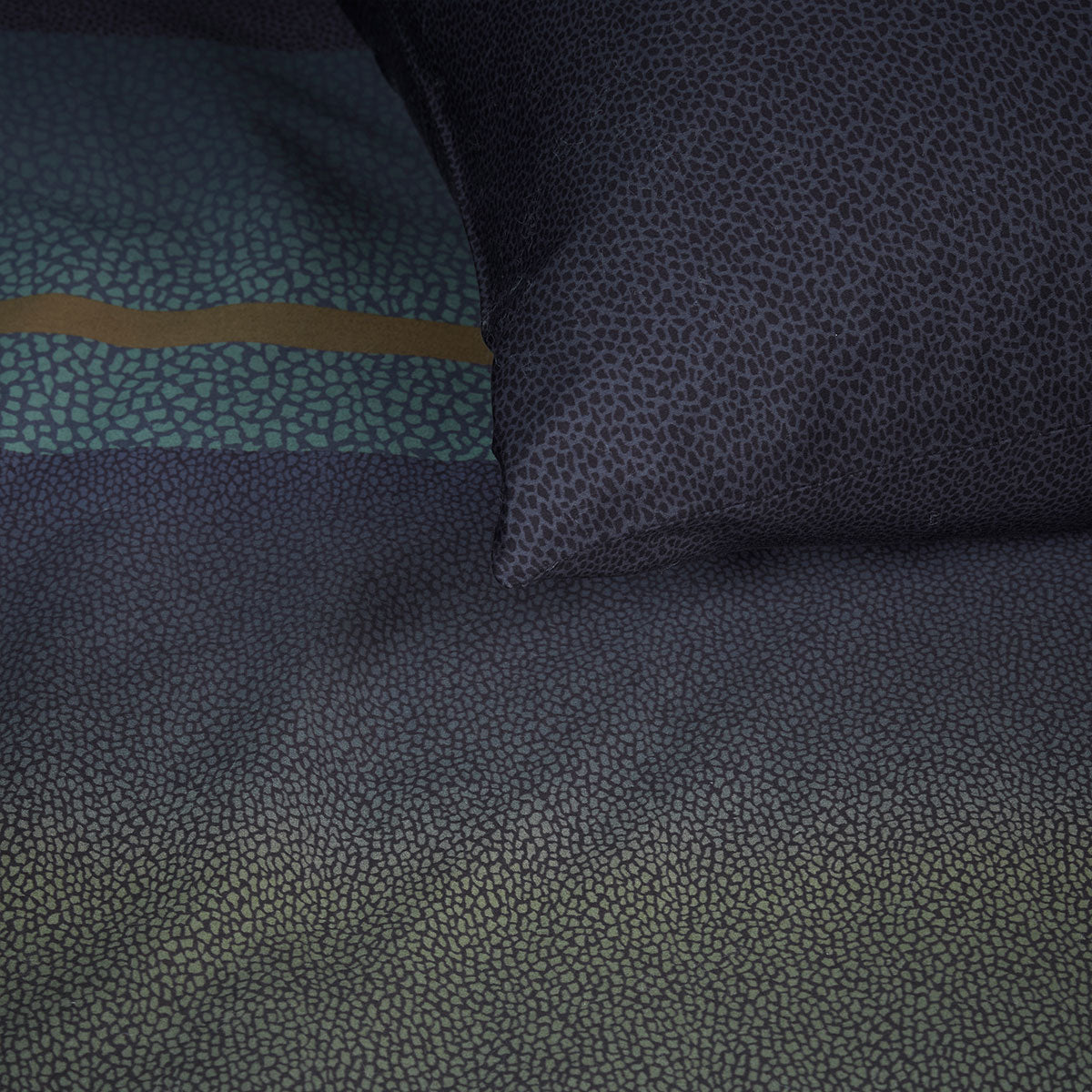 Bedding House Lenny Blue Cotton Quilt Cover Set Queen