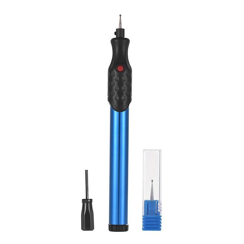 Tool Ceramic Metal Wood Engraving Pen Glass Electric Micro Engraver Diamond - Blue