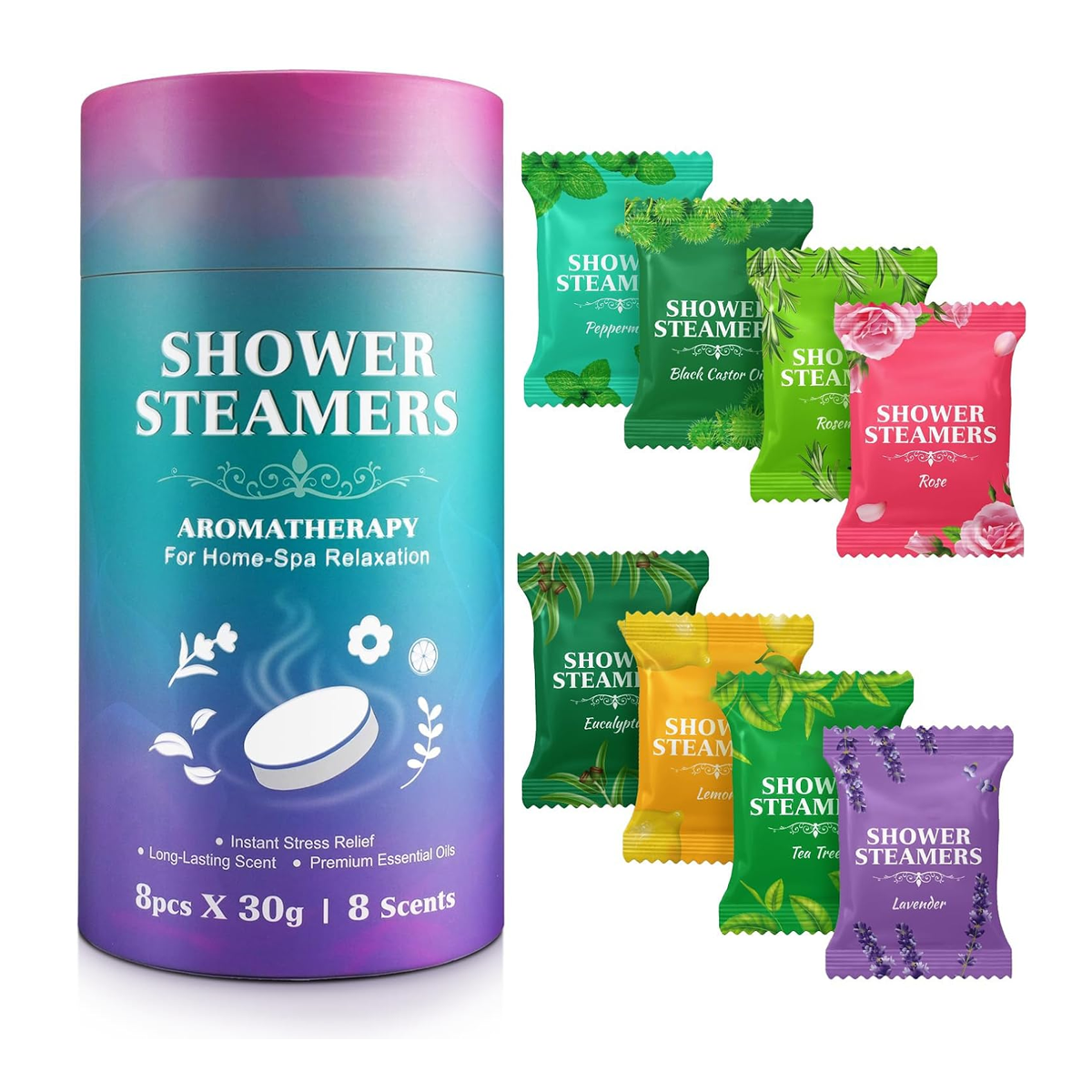 Aromatherapy Bath Oil Tablets Moisturising Spa Shower Bomb Effervescent Salt
