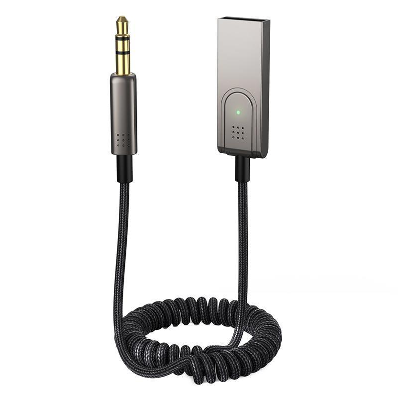 Wireless Bluetooth 5.0 Receiver Dongle Car Aux 3.5Mm Adapter Cable