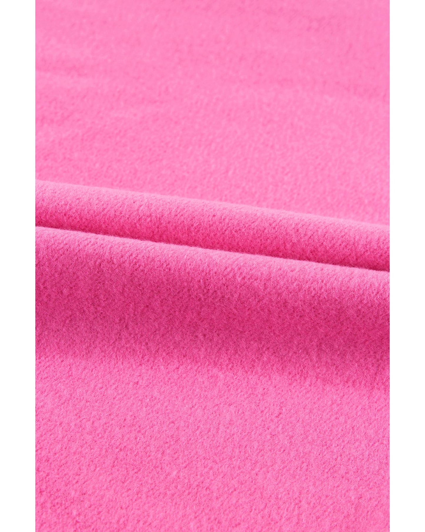 Bonbon Fleece Lined Half Zipper Kangaroo Pockets Loose Hoodie - L