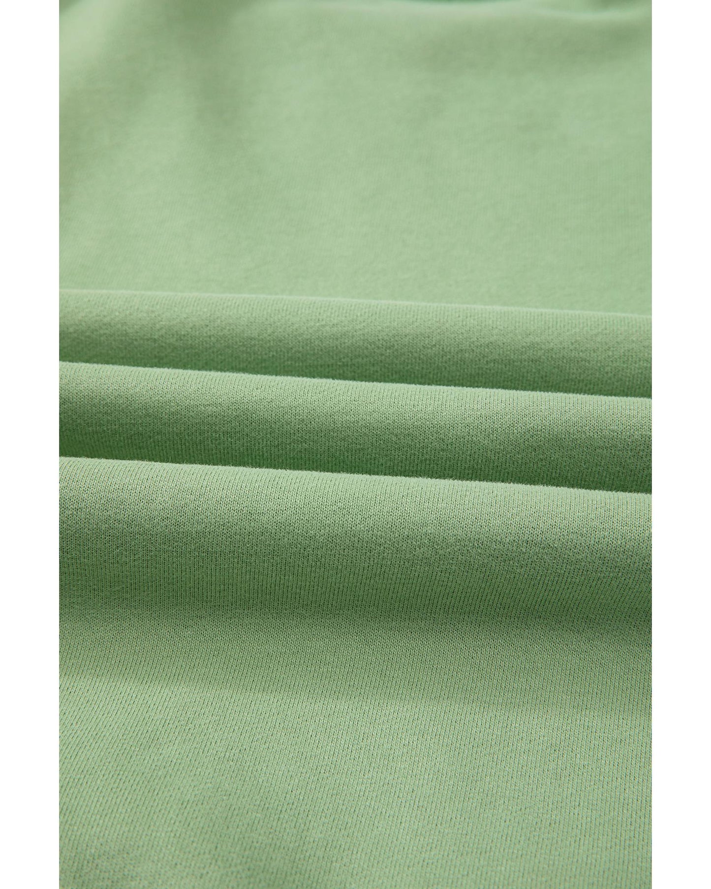 Smoke Green Solid Fleece Lined Drop Shoulder Terry Sweatshirt - 2XL