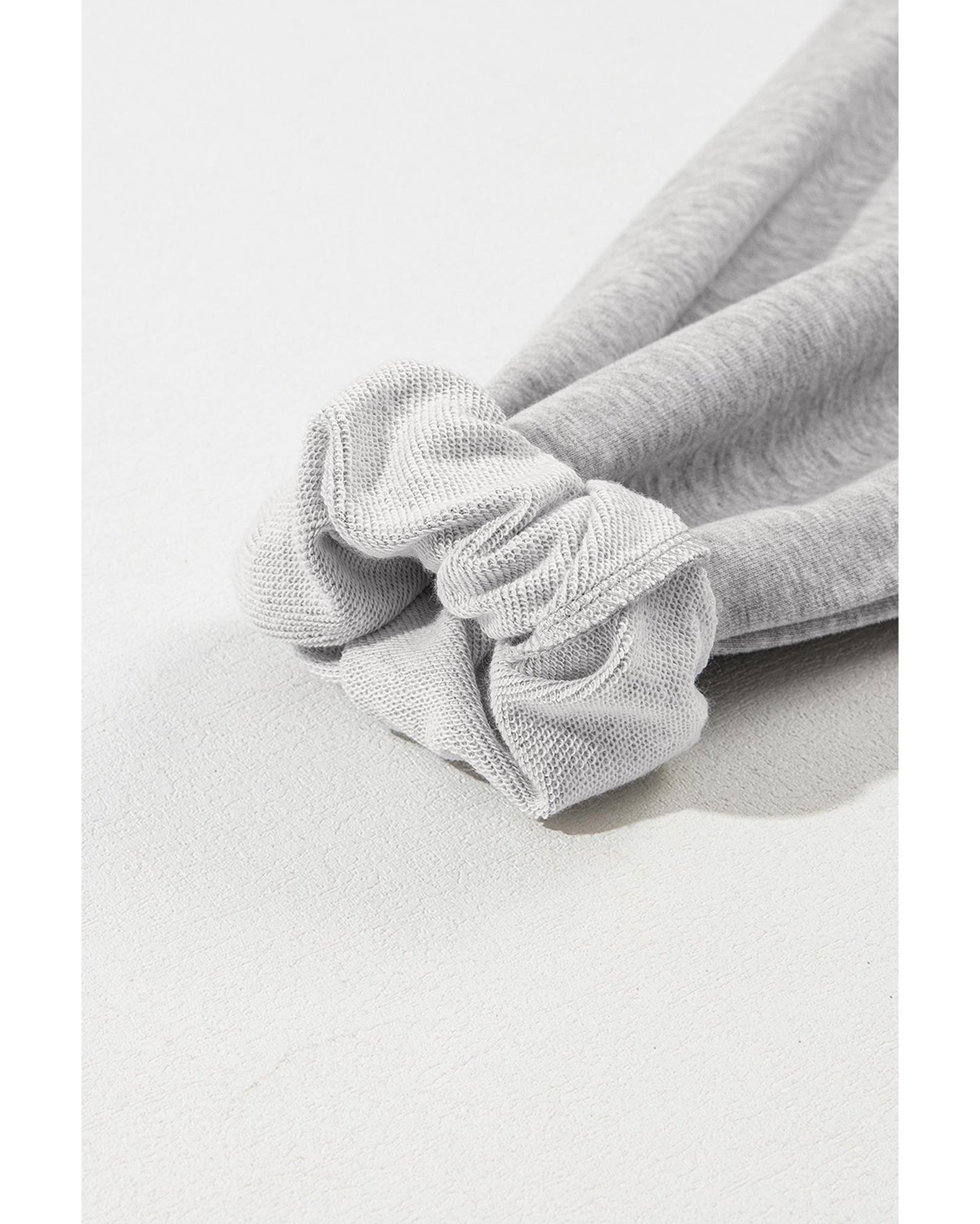 Light Grey Solid Kangaroo Pocket Half Zipper Oversized Hoodie - 2XL