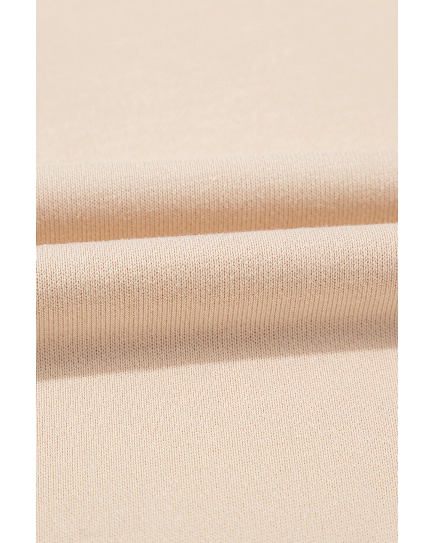 Apricot THANKS Chenille Embroidered Drop Shoulder Graphic Sweatshirt - L