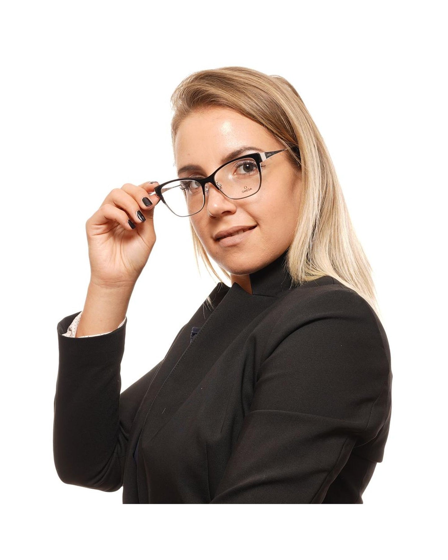 Omega Women's Black Optical Frames - One Size