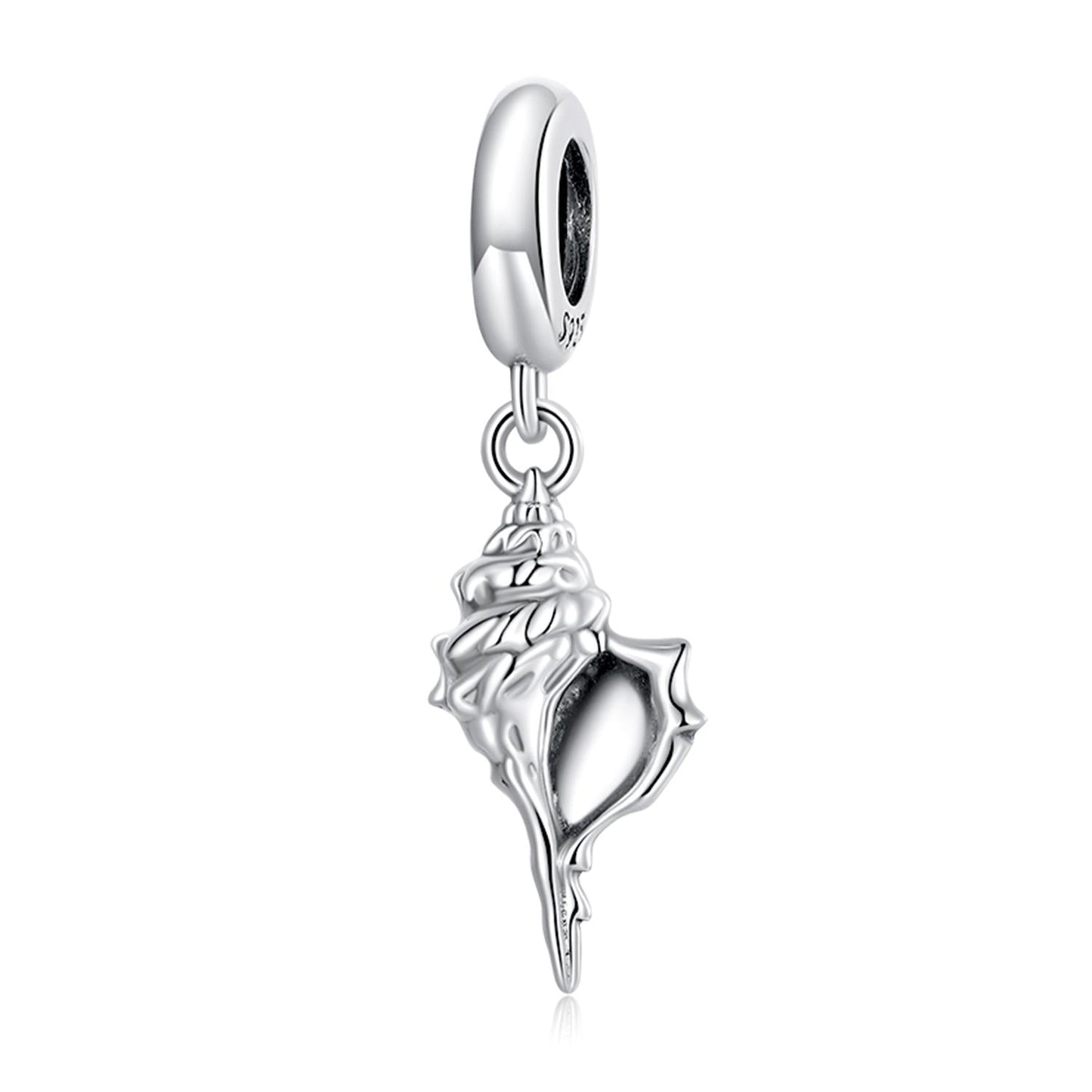 925 Sterling Silver Conch Pendant For Diy Bracelets & Necklaces