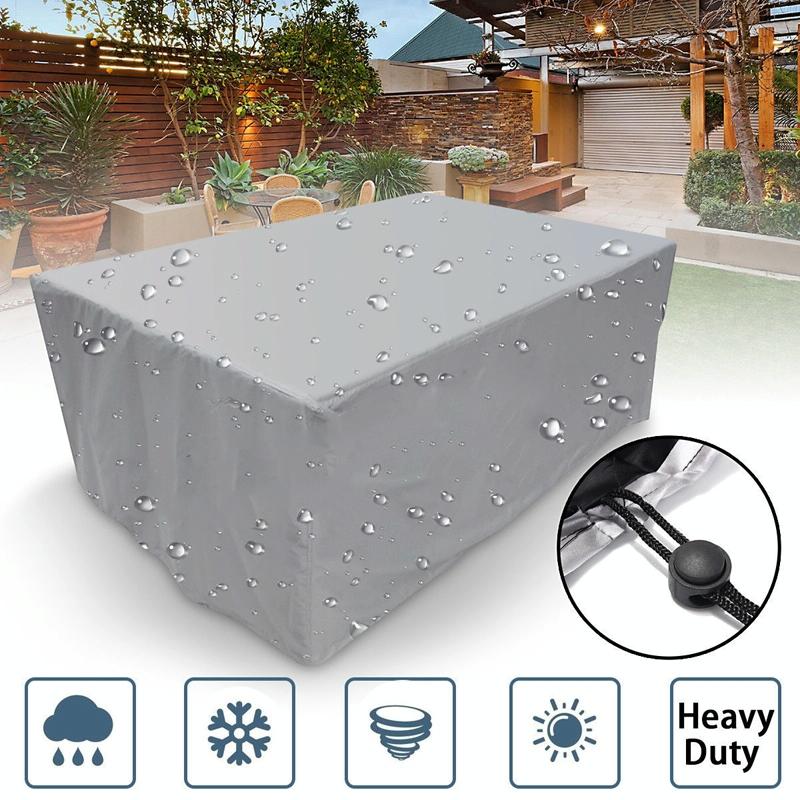 Waterproof Outdoor Table And Chair Cover - 255X255X80Cm
