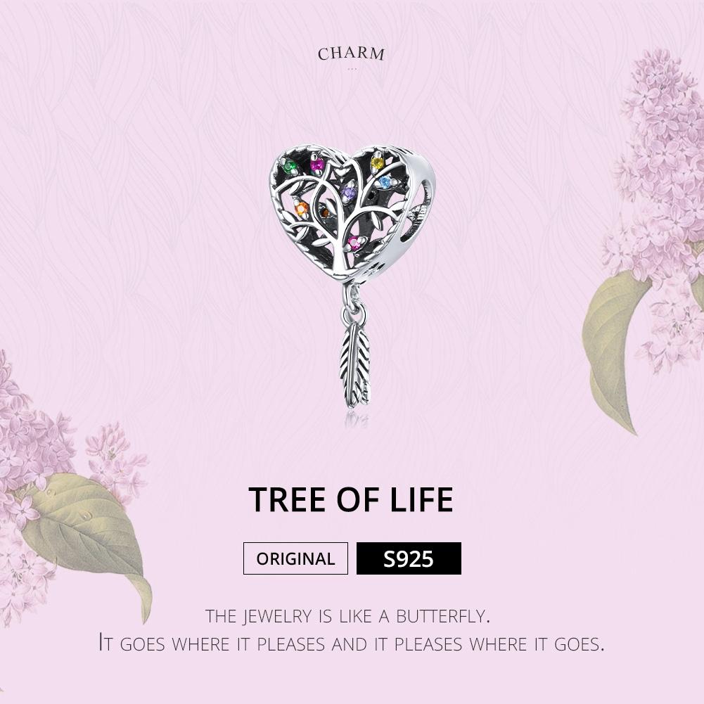 925 Sterling Silver Tree Of Life Beads For Diy Bracelets & Necklaces
