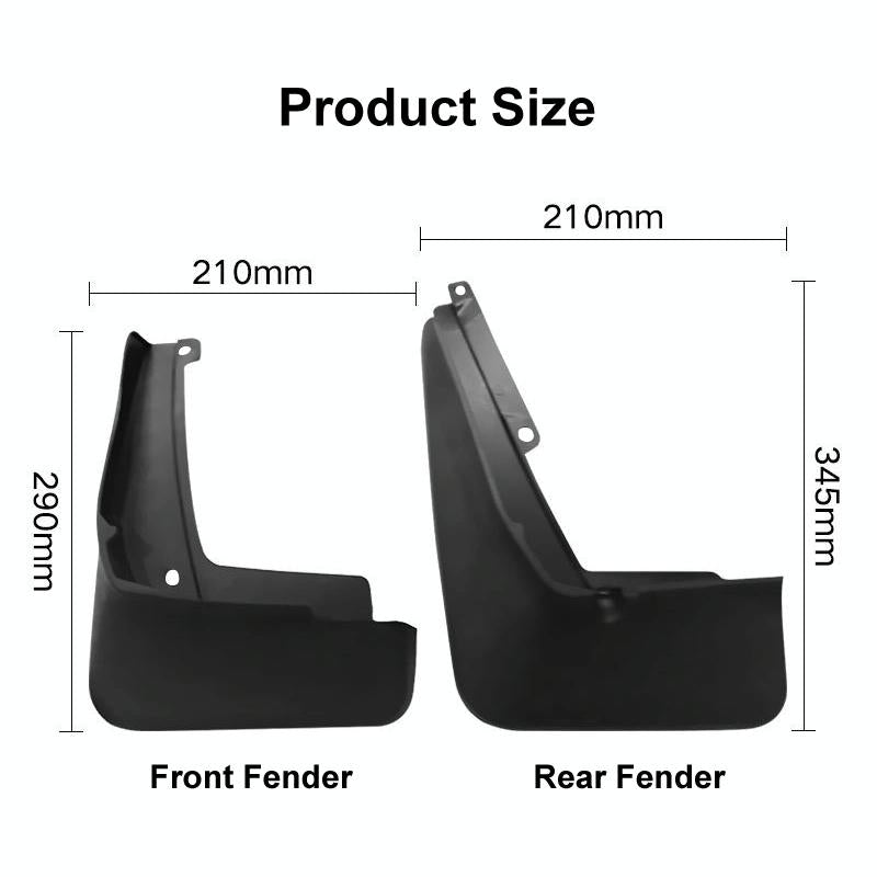 For Volkswagen Id.4X 2015-2023 4Pcs / Set Car Auto Soft Plastic Splash Flaps Fender Guard