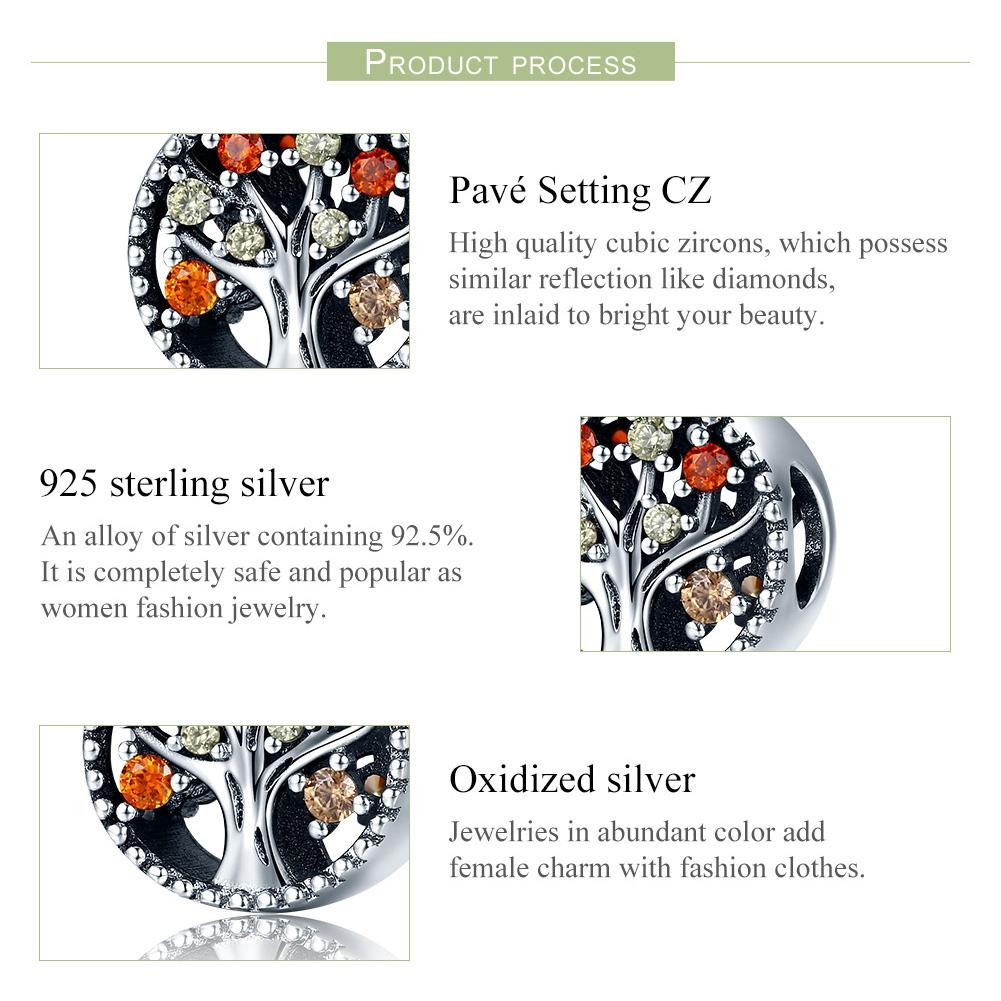 925 Sterling Silver Autumn Fruit Bead Bracelet & Necklace Set
