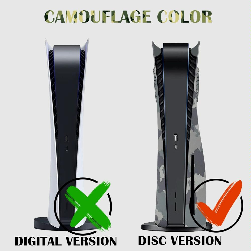 Camouflage Shell Protective Cover for Ps5 Cd-rom Console