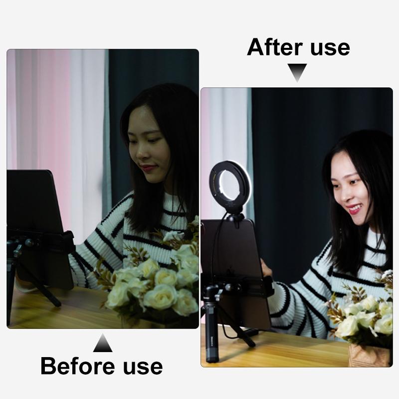 48leds Laptop Camera Beauty Ring Light - Clip Set 4-inch - Clip Set