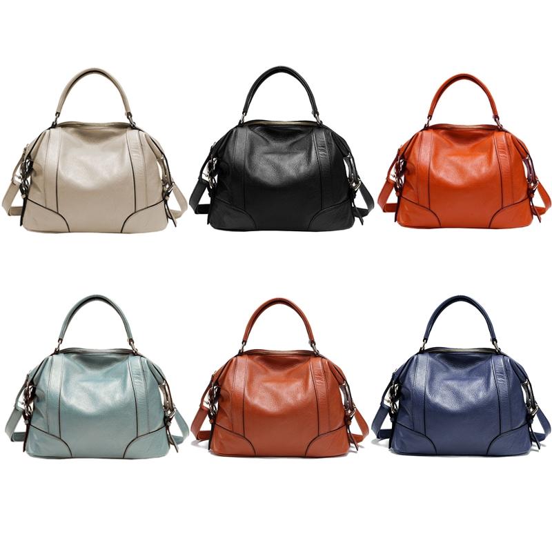 Royal Blue Single Shoulder Leather Messenger Bag For Women S