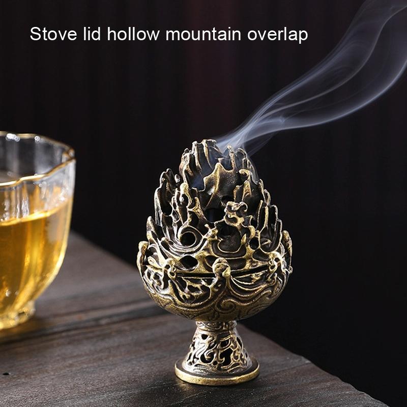 Small Vintage Copper Incense Burner - Bronze Ornament