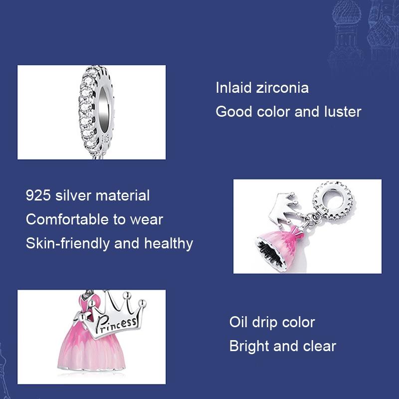 Retro Pink Pearl Bracelet With Fantasy Pendant