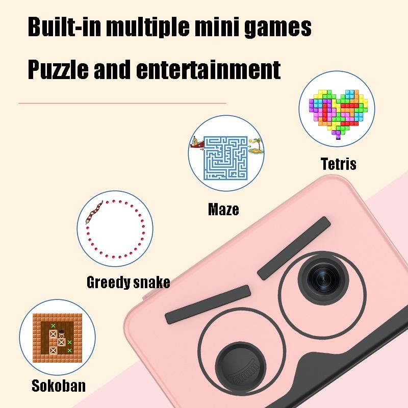 Mini Slr Camera for Kids with Dual-lens and Auto Focus