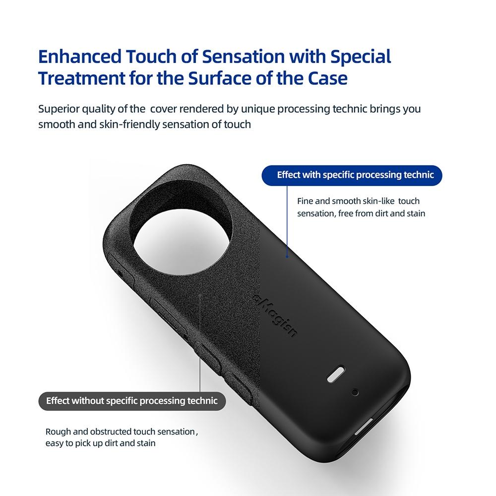 Amagisn Silicone Protective Cover for Insta360 X3 Body - Body+Lens Case (Black)