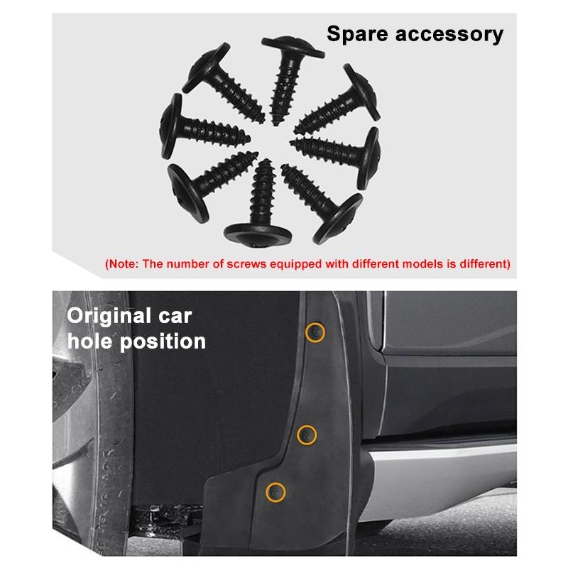 For Bmw X7 2019-2023 4Pcs / Set Car Auto Soft Plastic Splash Flaps Fender Guard With Pedals