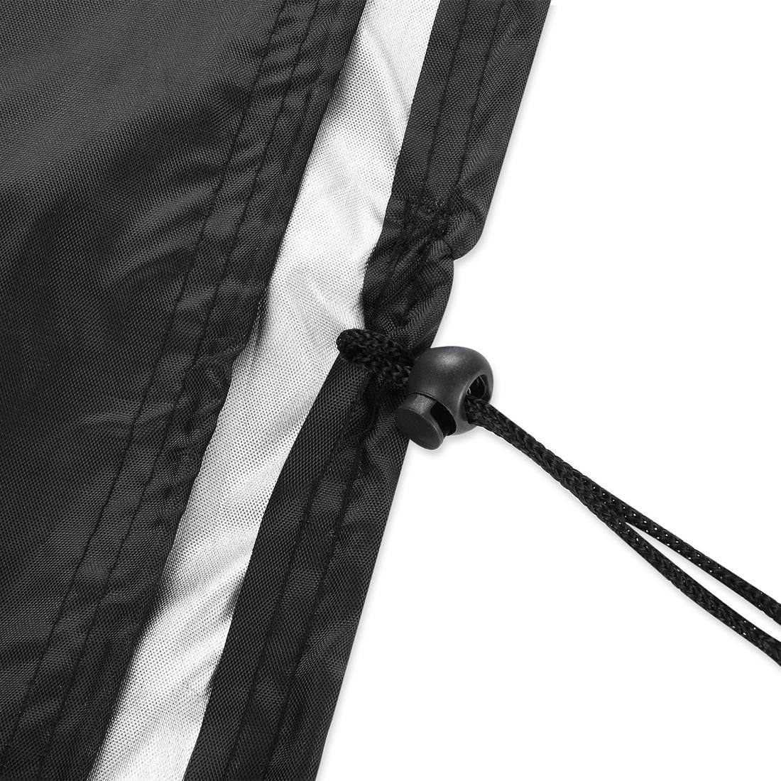 Outdoor Furniture Set Cover - Anti-Uv Waterproof Dust-Proof 210D Oxford Cloth Folding 126X126X74Cm Black