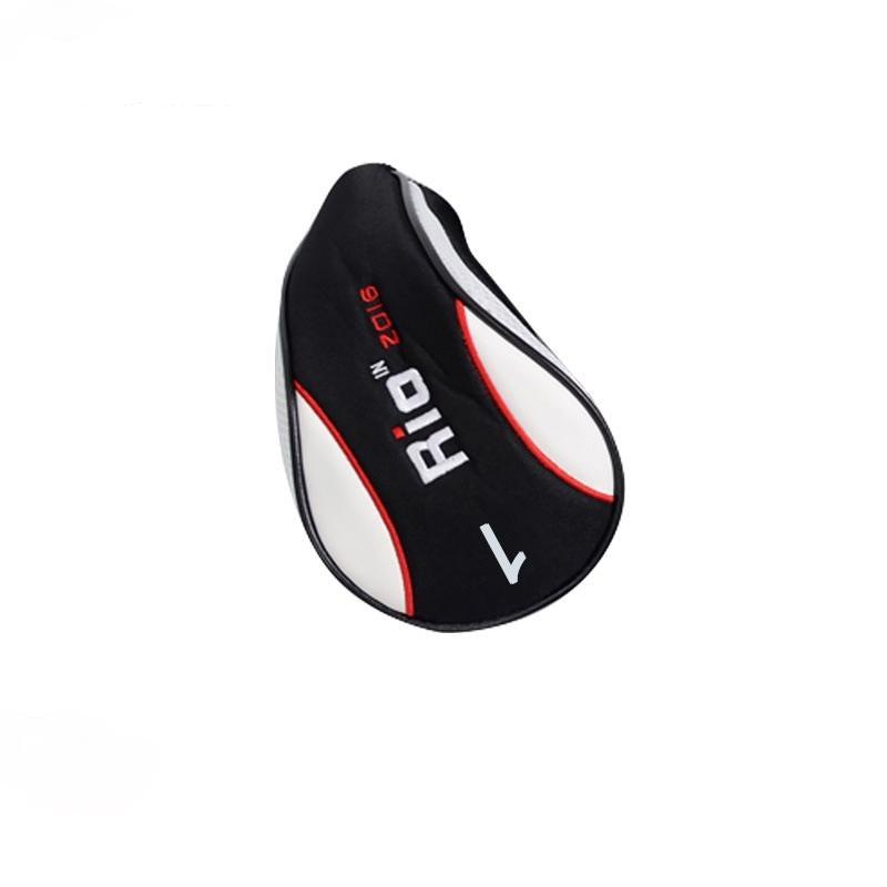 Black Red Wood Golf Head Cover Pusher Set - Wood Rod