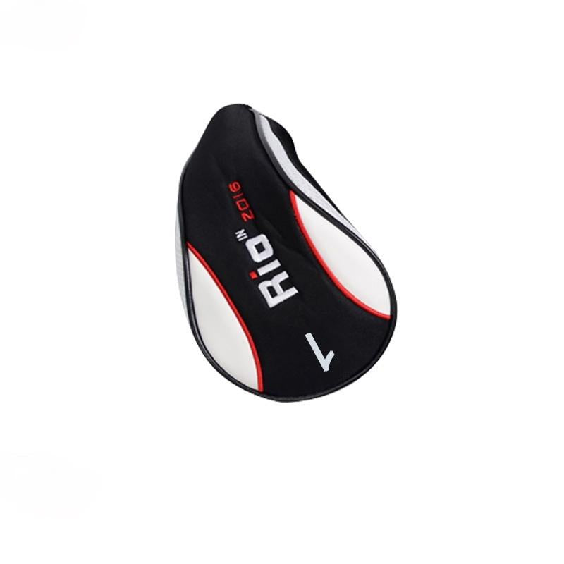 Black Red Wood Golf Head Cover Pusher Set - Wood Rod