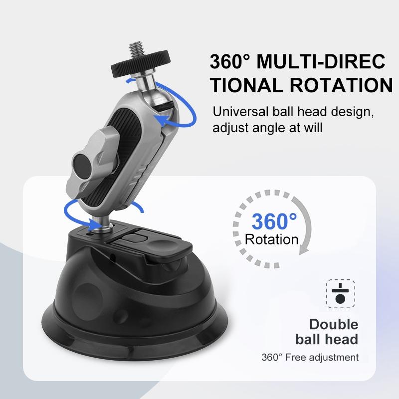 Universal Car Phone Mount With Suction Cup Arm