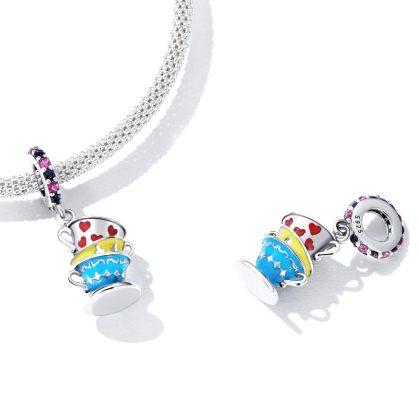 925 Sterling Silver Magic Cup Pendant For Diy Bracelets & Necklaces