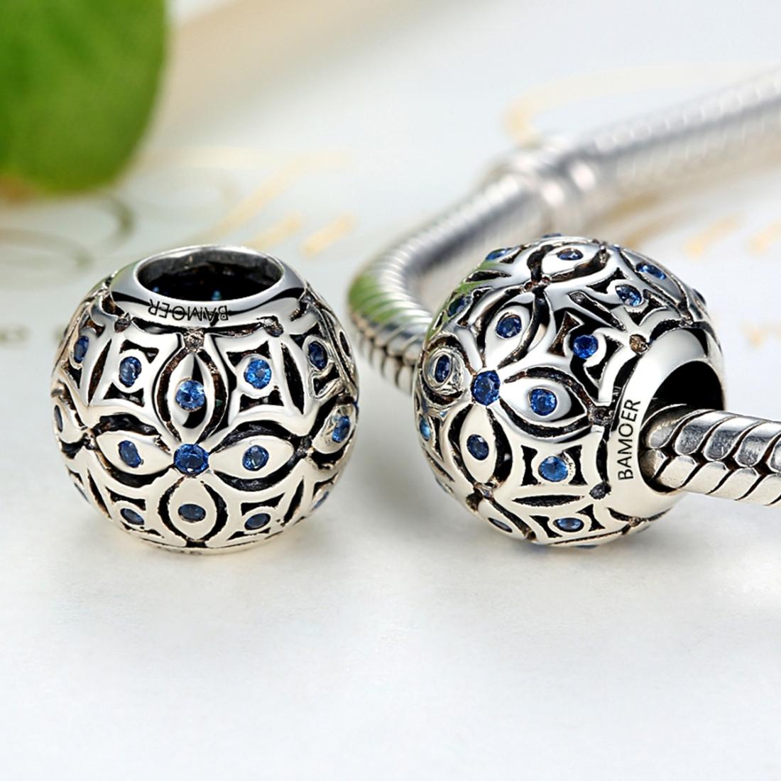925 Sterling Silver Summer Flower Beaded Bracelet Accessory