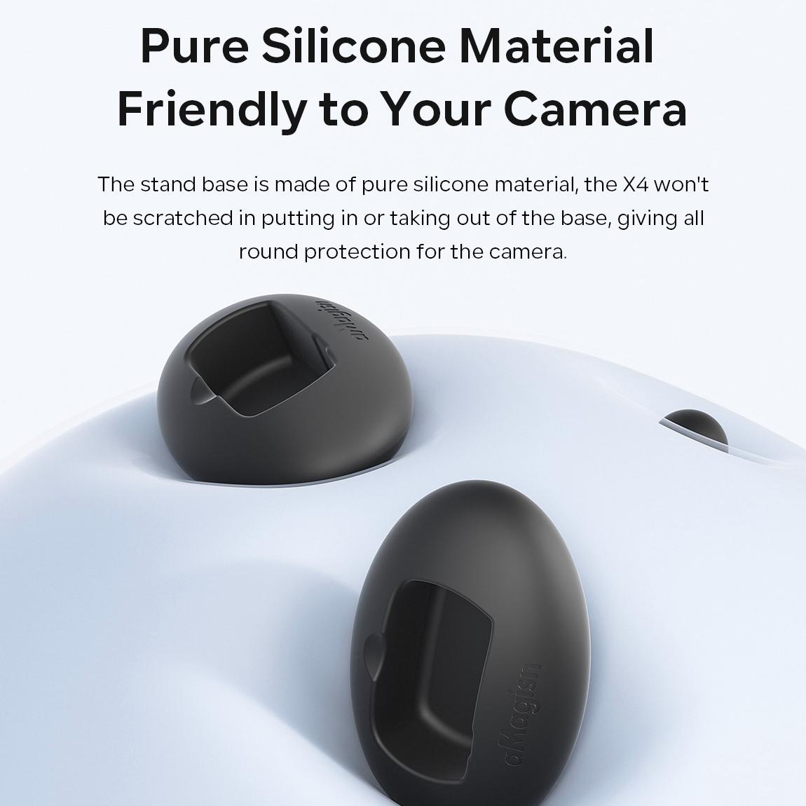 Insta360 X4 Vehicle Mount with Non-slip Silicone Base and Double-sided Glue - Without Double Sided Glue