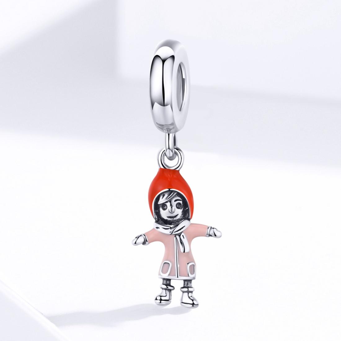 925 Sterling Silver Sunshine Girl Bead Pendant For Diy Bracelets And Necklaces