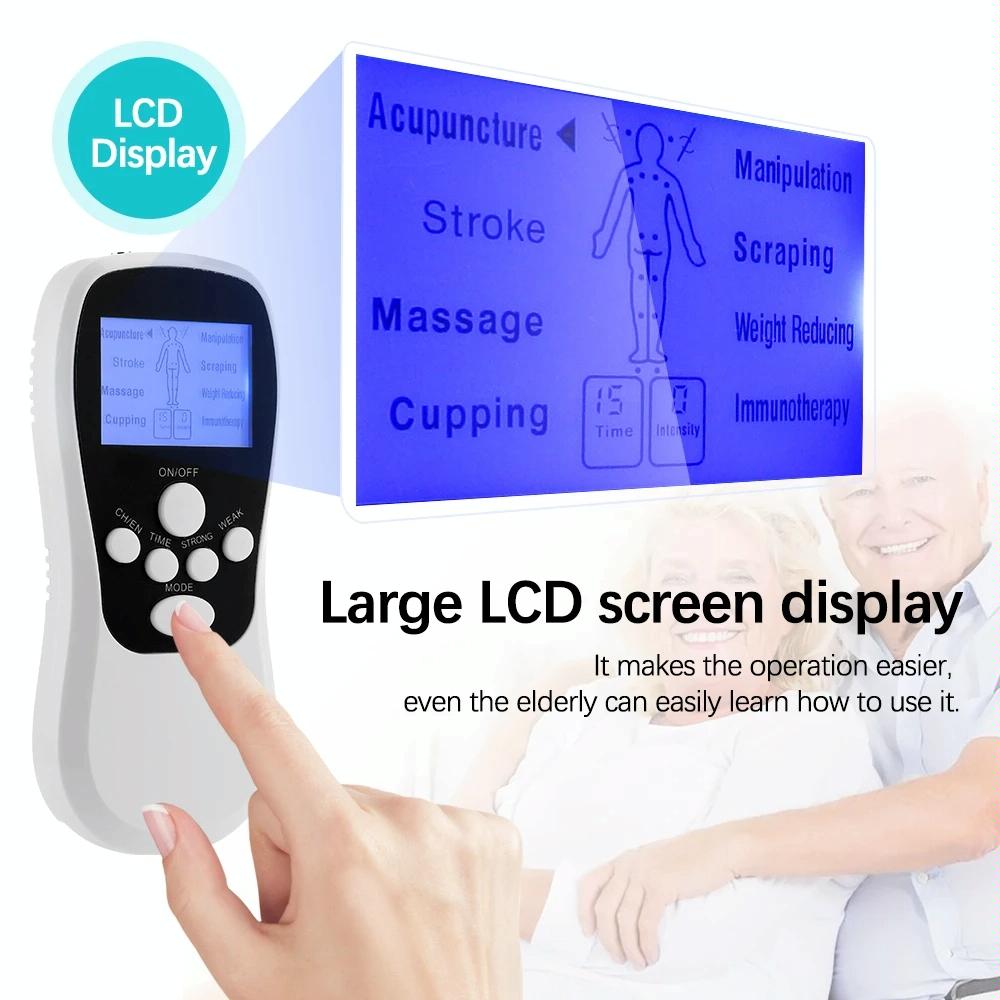 Blue Low Frequency Pulse Meridian Massage Instrument - White Upgrade