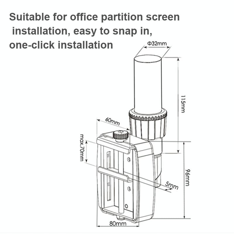 Adjustable Monitor Bracket for Easy Lifting and Rotation