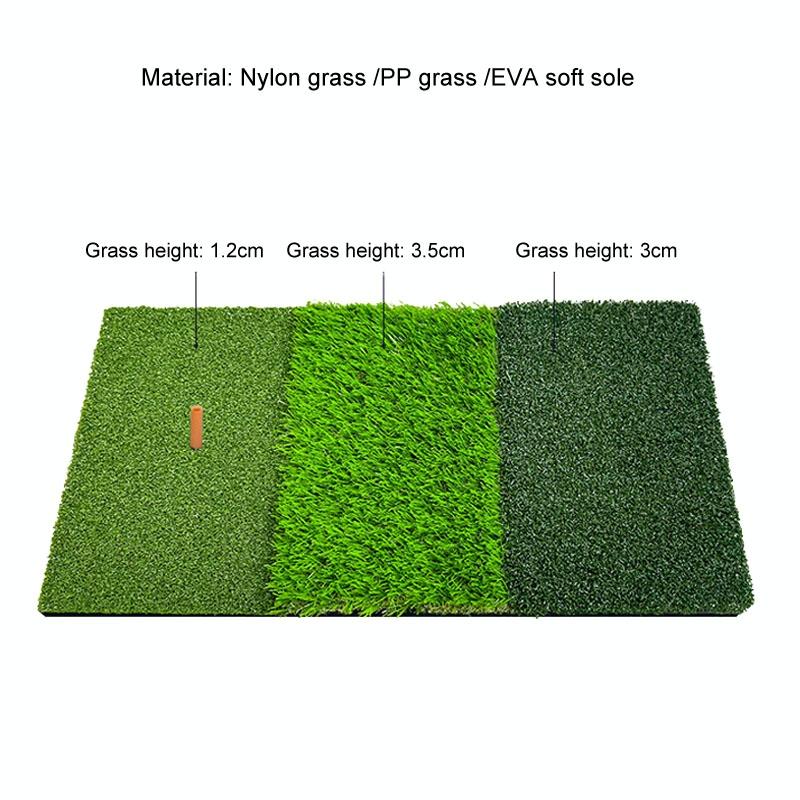 Indoor Golf Practice Pad - 3-In-1 Swing Mat For Hitting And Chipping - 90X40Cm