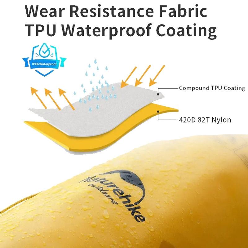 Waterproof Bag For Outdoor Water Activities 20L Khaki - 20L Yellow