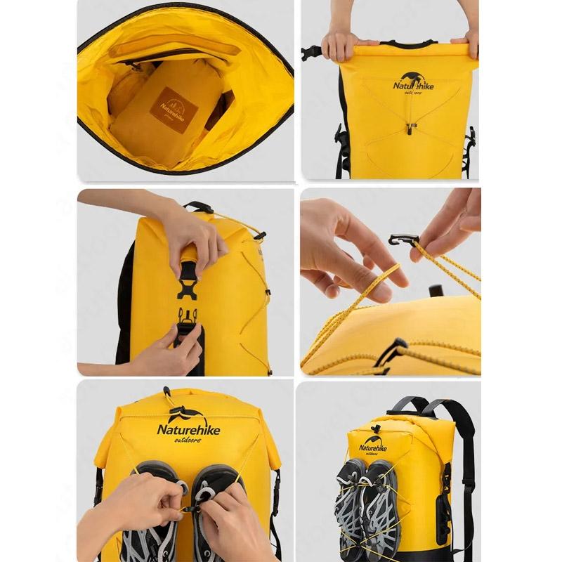 Waterproof Bag For Outdoor Water Activities 20L Khaki - 20L Yellow