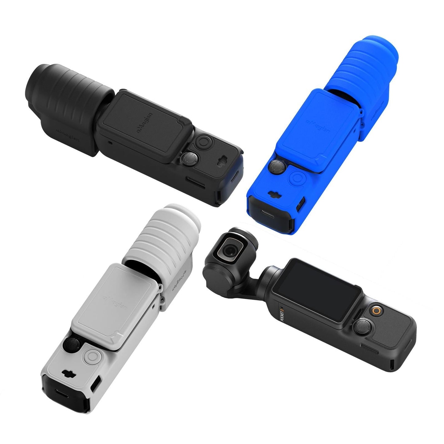 5-in-1 Silicone Case for Dji Pocket 3 Camera Accessories - 5 In 1 Blue
