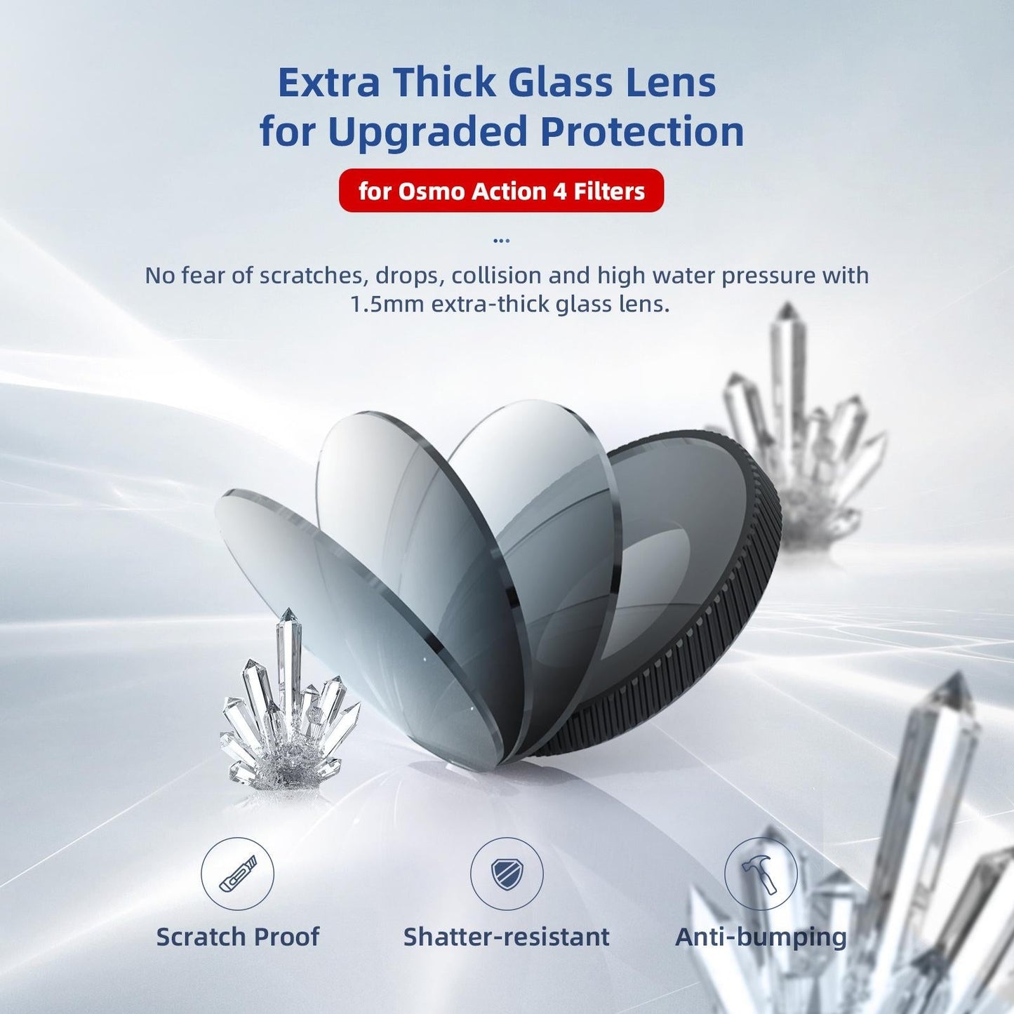 Waterproof Filter for Dji Action 4 Sports Camera - Cpl - Cpl