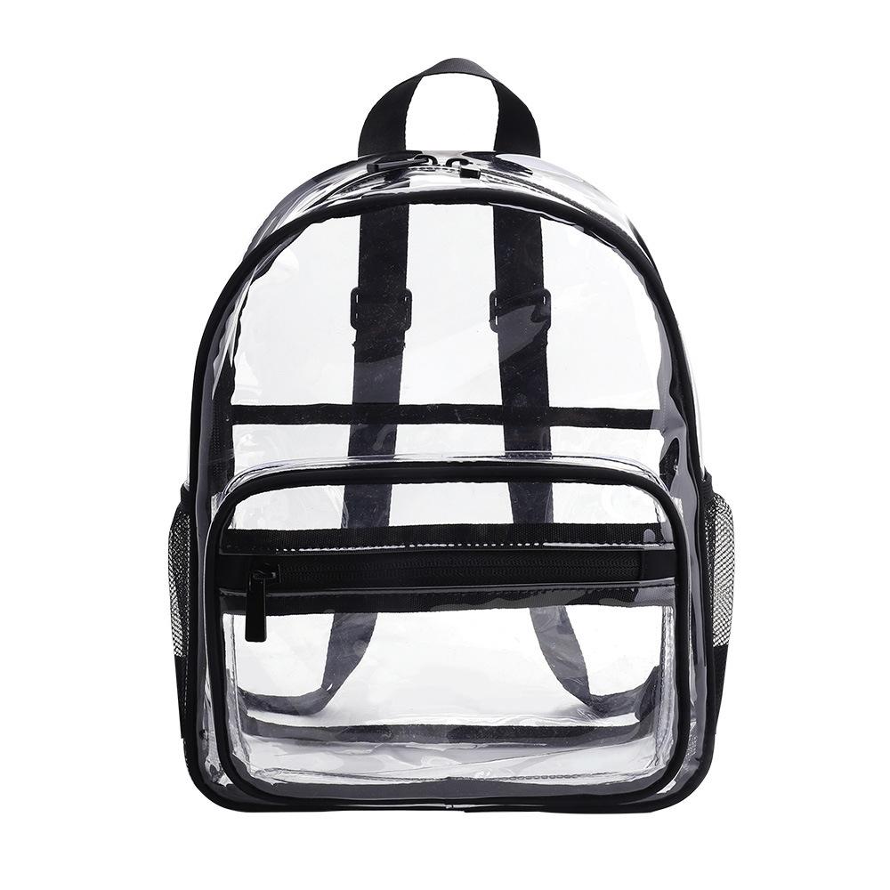Waterproof Pvc Backpack for Students - Compact and Durable - Light Grey
